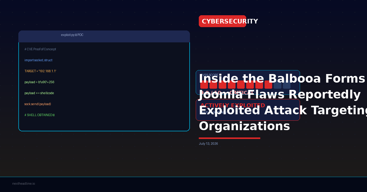 Inside the Balbooa Forms Joomla Flaws Reportedly Exploited Attack Targeting Organizations