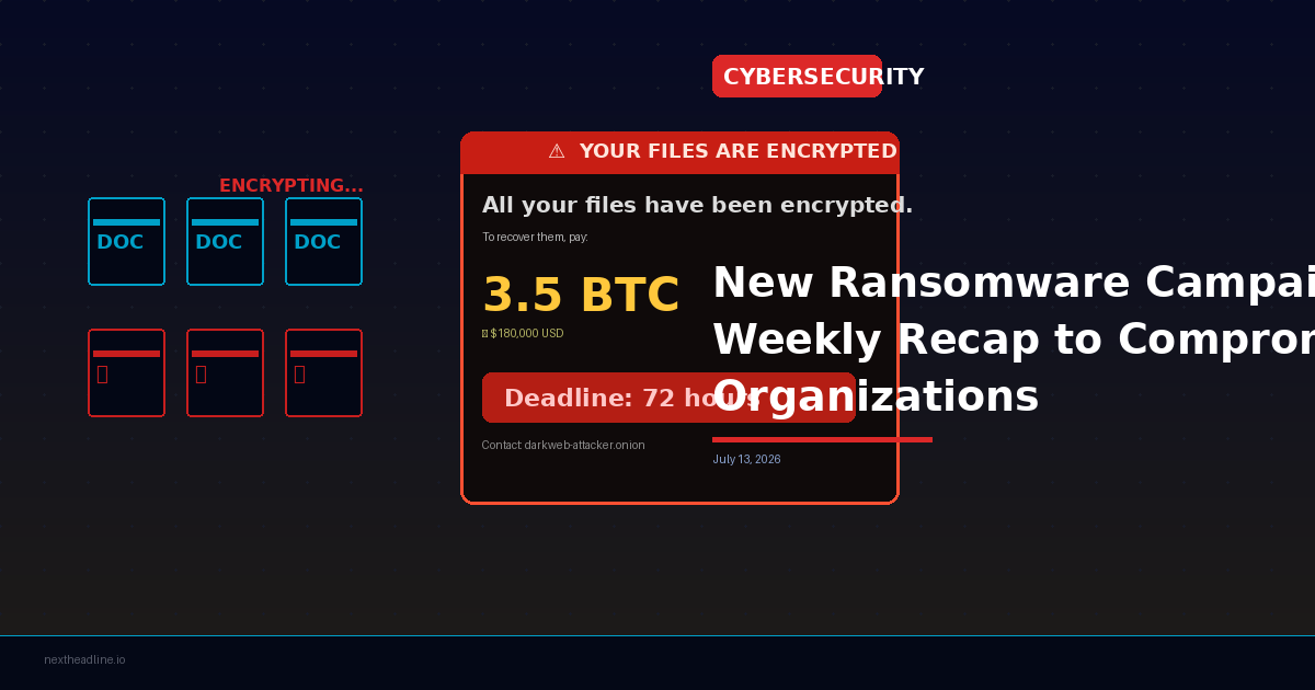 New Ransomware Campaign Uses Weekly Recap to Compromise Organizations