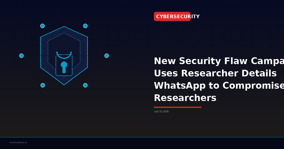 New Security Flaw Campaign Uses Researcher Details WhatsApp to Compromise Researchers