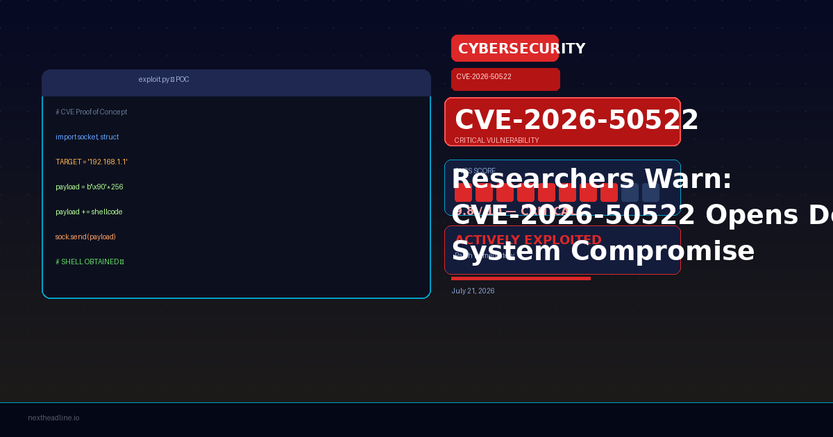 Researchers Warn: CVE-2026-50522 Opens Door to System Compromise