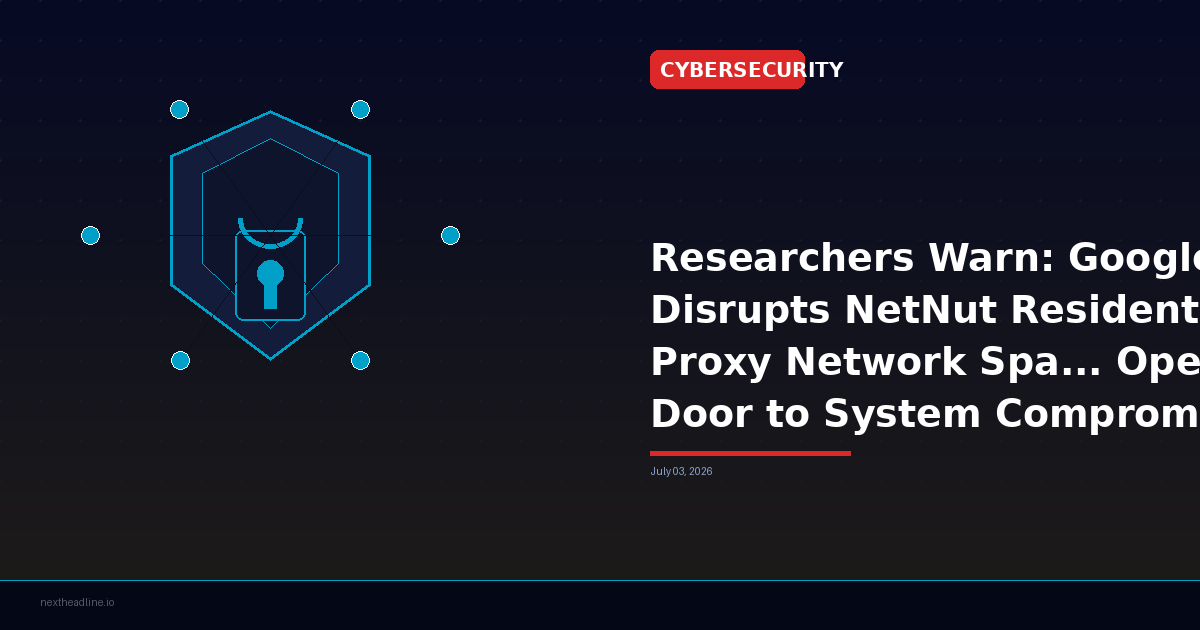 Researchers Warn: Google Disrupts NetNut Residential Proxy Network Spa... Opens Door to System Compromise