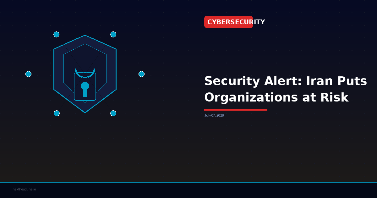 Security Alert: Iran Puts Organizations at Risk