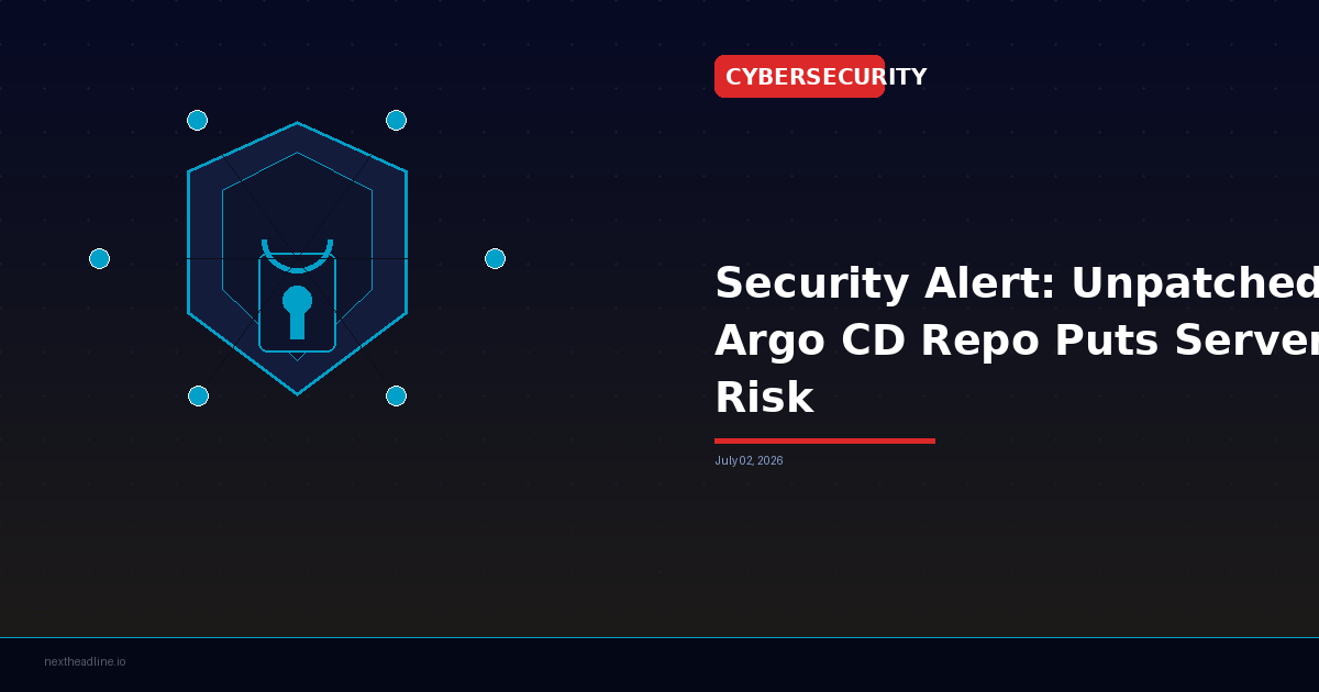 Security Alert: Unpatched Argo CD Repo Puts Servers at Risk