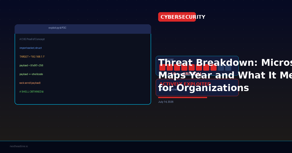 Threat Breakdown: Microsoft Maps Year and What It Means for Organizations