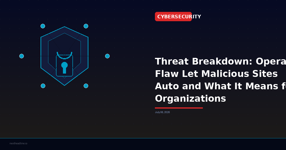Threat Breakdown: Opera GX Flaw Let Malicious Sites Auto and What It Means for Organizations