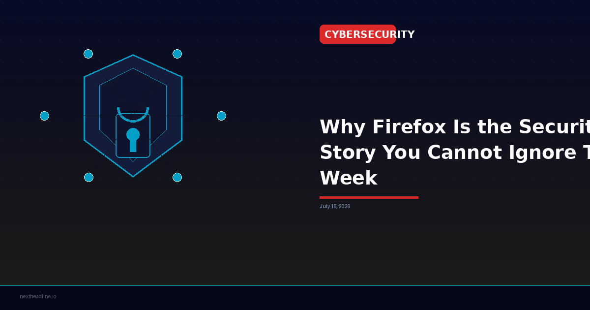 Why Firefox Is the Security Story You Cannot Ignore This Week